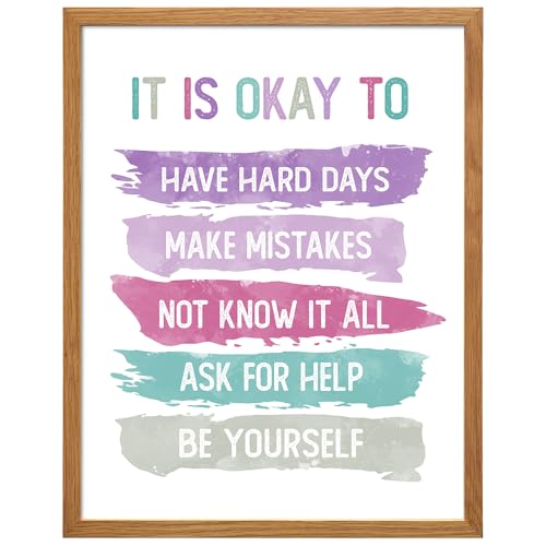 positive affirmation Art For Women 11x14 FRAMED - Inspirational Wall