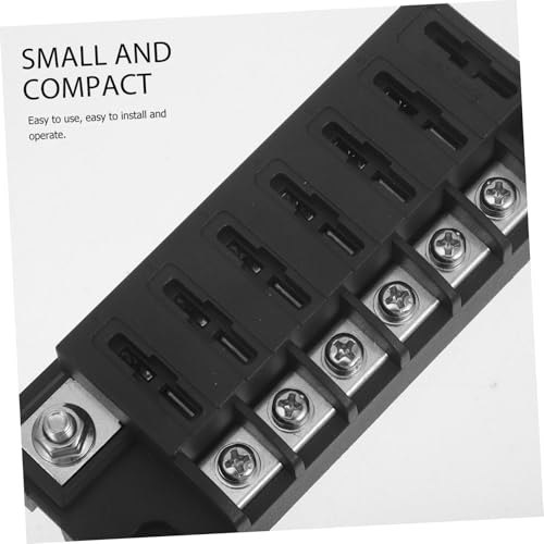 Luxshiny 1set Circuits Fuse Block Kit para Automoción y Uso Compacto Panel de Fusibles con Ubicaciones de Tierra Instalación Fácil para RV, Camión y Barco miniatura 3