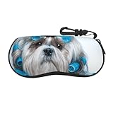 HLBSDM Leichtes, tragbares Brillenetui, Hundewickler-Etui für Haustierfrisuren, modisches Sonnenbrillenetui