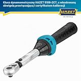 HAZET 5108-2CT do rowerów I Wyjście: kwadrat 6,3 mm 1/4 cala, tolerancja: 4%, 2,5-25 Nm, podziałka precyzyjna I Grzechotka dwustronna, do rowerów I 232 mm