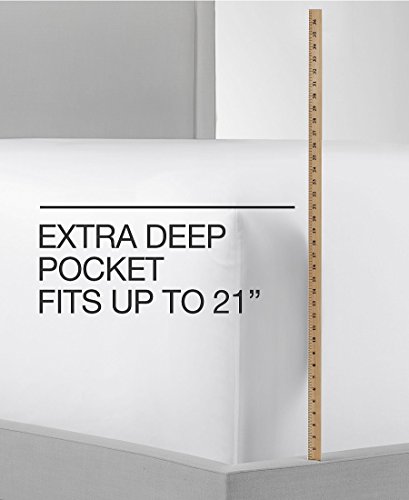 Charter Club Damask Solid 550 Thread Count Supima Cotton 4 Piece California King Sheet Set Parchment Beige #TOP1