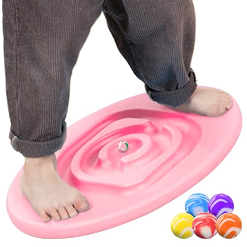 Planche d'équilibre enfant PE avec 5 balles de jeu