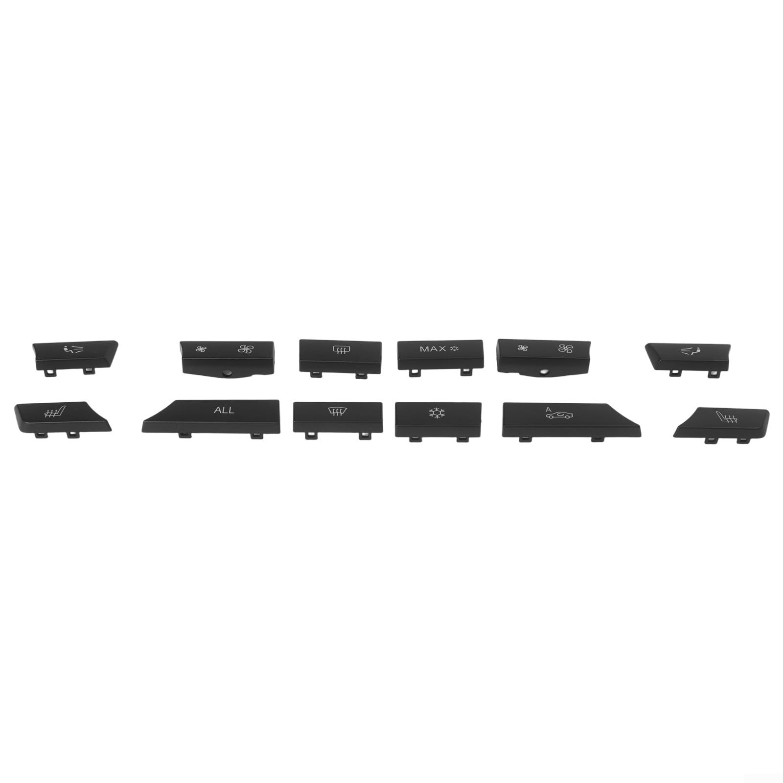 Compatibile con BMW Serie 5 F07 F10 F11 Serie 6 F06 F12 F13 Serie 7 F01 F02 F03 F04 Interruttore di Controllo Riscaldamento AC Set Nero 12 Pezzi