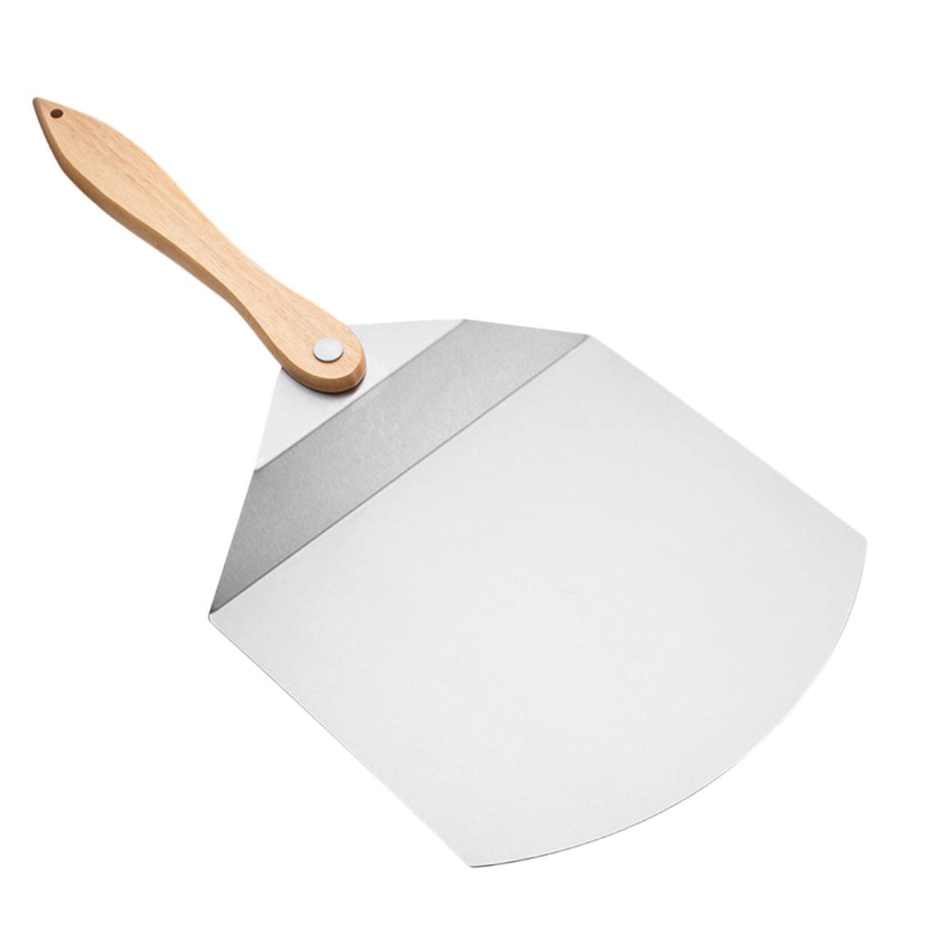 Hemobllo Spatule Pliable pour Pizza et Gâteau Inox avec Manche Accessoire de Cuisine Polyvalent pour Restaurants et