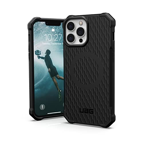 URBAN ARMOR GEAR iPhone 13 Pro Max(6.7) 2021�Ή��ϏՌ��P�[�X ESSENTIAL ARMOR W MAGSAFE �u���b�N �y���{���K�㗝�X�i�z UAG-IPH21L-EAM-BK