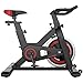 Bicicleta Estática de Fitness,Bicicletas Estáticas y de Spinning Profesional con Monitor Multifuncional,Bicicleta Gimnasio Sensores de Pulso en Manillar Resistencia Ajustable Manillar y Asiento