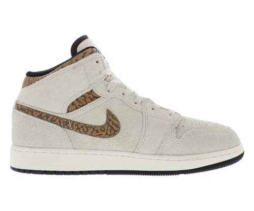 Jordan Boy's Air 1 Mid SE (Big Kid) Light Orewood Brown/Metallic Gold/White/Light British Tan/Sail 5.5 Big Kid M3