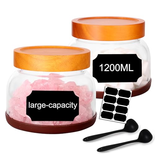 SAIOOL 2-Pack Glass Storage Containers...