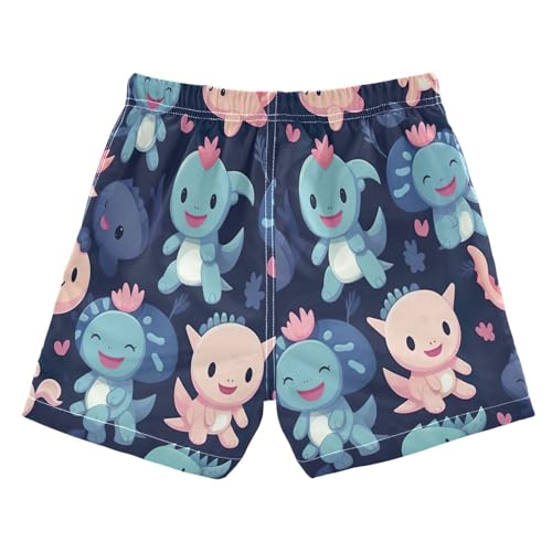 Swimming Clothes for Boys, Toddler Swim Trunks 2t, Cute Animal Axolotl2