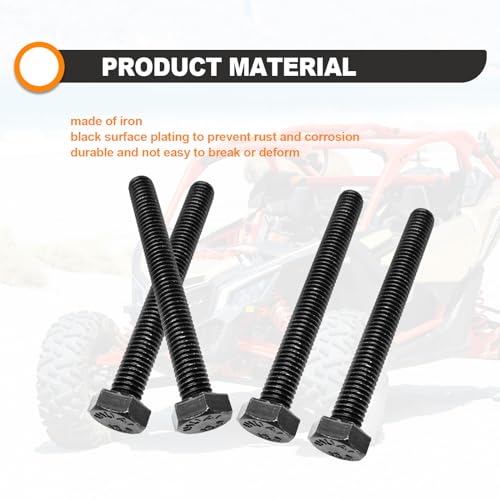 Image of Be Used for Can am ATV's and SXS's Bolt M8 x 1.25 x 70 M8 8mm Secondary Clutch Spreader Belt Change Removal Tool Pre Oil Fully Threaded 12.9 CL (4PCS)