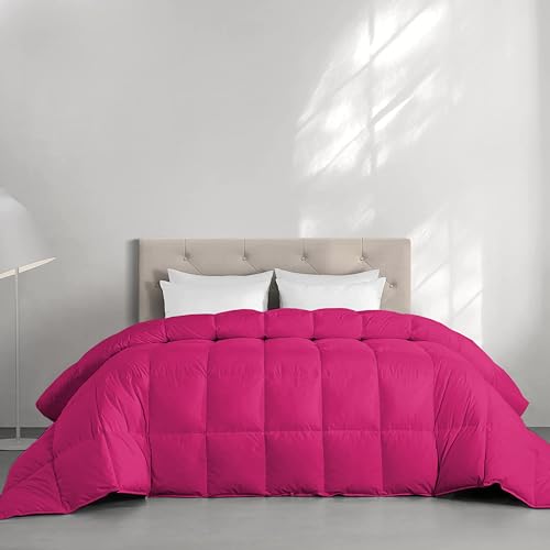 Image of Restful Sleep All Weather Comforter Single Bed Size - Dohar /Rajai /Blanket /Duvet -250 GSM Quilt Soft Microfiber Fill Single Size (60 inchX90 inch) - Hot Pink Color