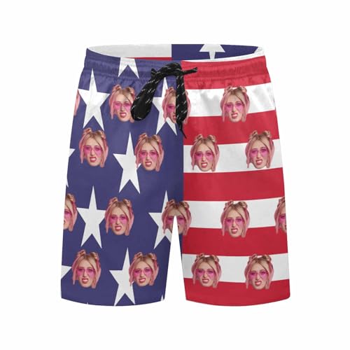 Custom Face Swim Trunks Men's Customized Swim Shorts Custom Swimsuit for Men Gifts for Dad BF Birthday Father's Day3
