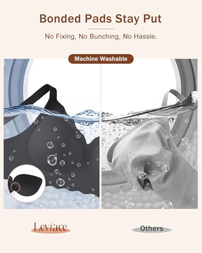 2 Pack Wireless Jelly Bras for Women, Seamless V-Neck with Support - image 4