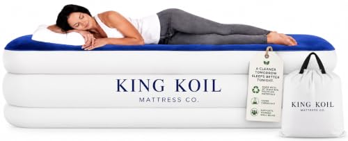 King Koil Air Mattress Queen with Built-in Pump, Raised Airbed - image 8