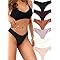 READY TO LOVE Underwear Womens Seamless Underwear Thongs for Women Sexy No Show V-Waisted Ladies Tangas Panties 6 Pack