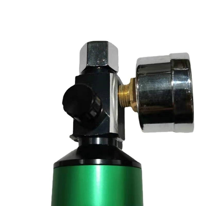 Air Pressure Regulator For Spray Guns, High-pressure Quick-connect Gun With Gauge At The Tail(Green)