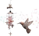 Wind Chimes for Outside, Metal Memorial Wind Chimes with S Hook for Home Patio Porch Garden or Backyard Outdoor Decor-Ideal Gift for Women (Bird)