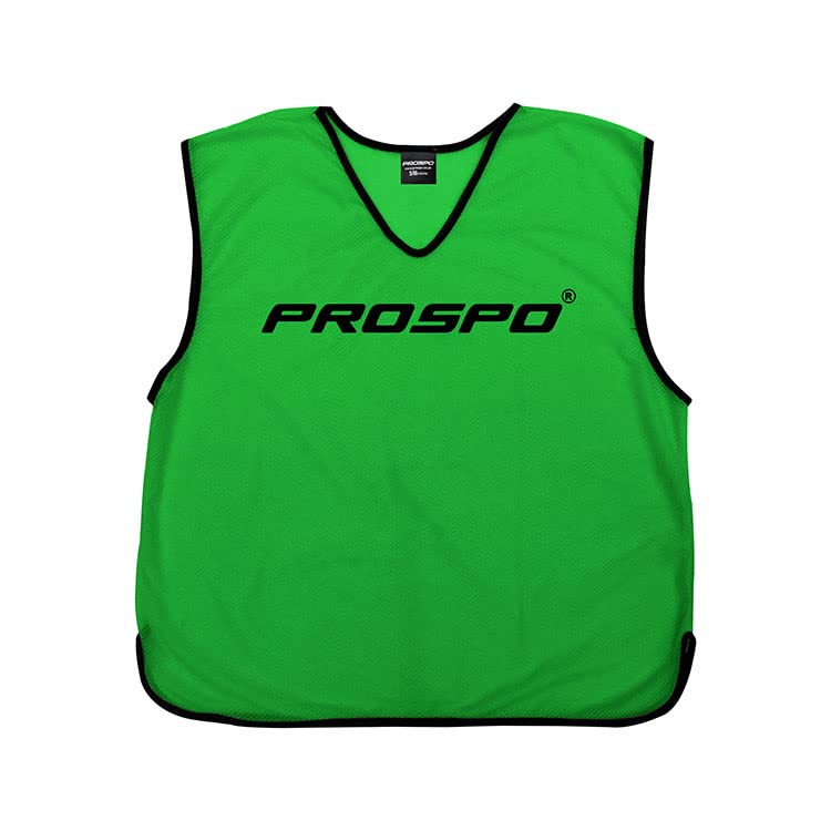 Prospo Training Bibs [5 Pack] - Pro Football Training Vests - 16 Colours & 4 Sizes | Multi-Sport Bibs | Kids/Adult Bib | Football Bibs | Training Equipment