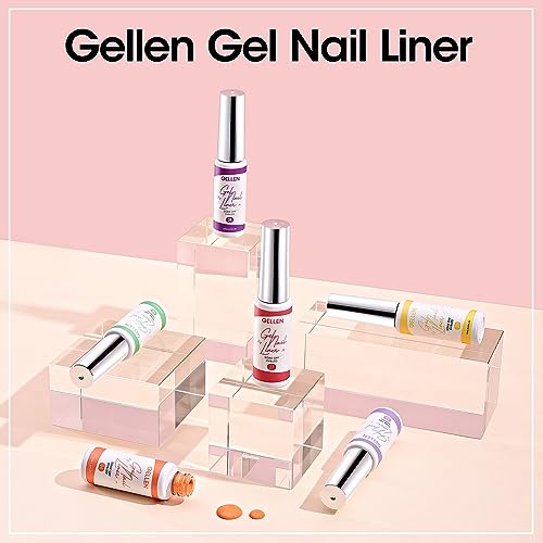 Set de esmaltes de gel pastel Gellen, 12 colores miniatura 6
