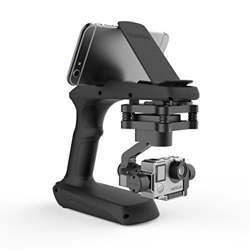 Yuneec SteadyGrip met stabilisatiegimbal incl. handgreepadapter voor stabiele video's uit de hand, compatibel met GoPro Hero, SteadyGrip voor GoPro., zwart