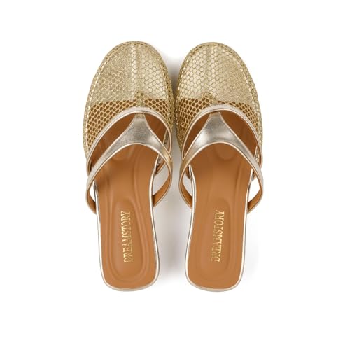 Image of DREAMSTORY Womens Beaded Flip Flops Beach Jeweled Thong Sandals