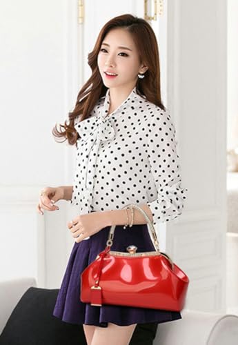 Womens Glossy Patent Leather Clutch Handbag Designer Luxury Tote Shoulder Bag Large Wedding Evening Purses3