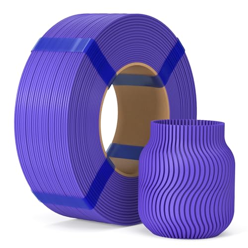 ELEGOO Filamento PLA Basic Di Ricarica 1,75 mm Viola 1 kg, PLA Refill Per Stampante 3D Senza Bobina, Precisione +/- 0,02 mm, Compatibile Con Bobina Riutilizzabile