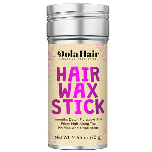 Dolahair Hair Wax Stick – Flyaway Control and Styling Pomade for Kids, Women, and Men – Slick Back Hair Bun Maker and Hair Accessorie for Teen Girls (1 Pack of Wax)