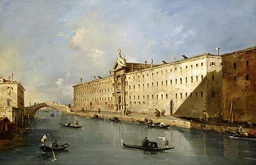 Tableau sur toile Rio Dei Mendicanti Francesco Guardi 60x90cm