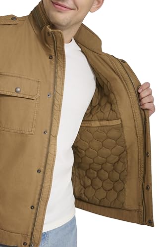 Image of LEVI'S Men's Washed Cotton Military Jacket (Regular & Big & Tall Sizes)