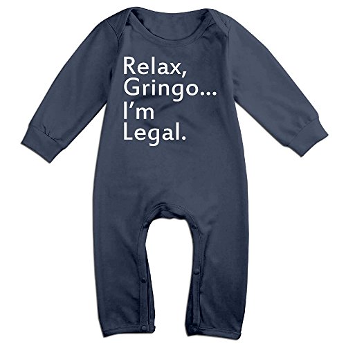 Relax, Gringo... I'm Legal - Funny Mexican, Latino, Spanish Immigrant Baby Personality Climbing Equipment Navy