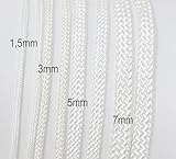 ShowLeine Vorführleine für Hundeausstellung Ausstellungsleine Weiss 3mm x 120cm
