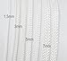 ShowLeine Vorführleine für Hundeausstellung Ausstellungsleine Weiss 3mm x 120cm