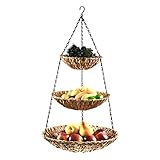 aus Wasserhyazinthe, mit stabilem Holzrahmen und Metallketten