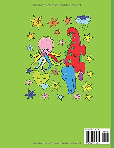 Dein Ausmalbuch 100: ideal für Kinder von 3-6 Jahren. 100 Seiten mit 50 Ausmalbilder. Tier, Pflanzen, Sterne, und vieles ehr – vue 2