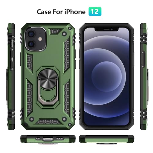 Coque iPhone 12 blindée niveau militaire avec anneau rotatif 360