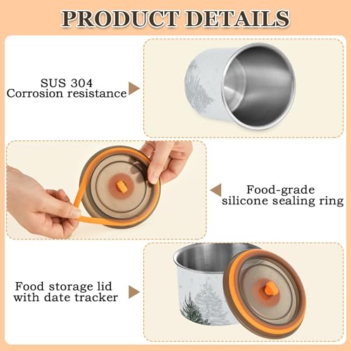Contenedor para café acero inoxidable 500 ml hermético miniatura 5