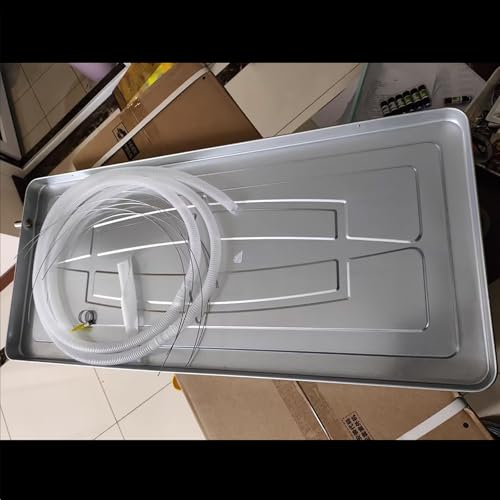 Bandeja de goteo de aire acondicionado para interiores y exteriores con drenaje, evita fugas y derrames de refrigerante para sistemas de bomba de calor, accesorio esencial de HVAC para una fácil