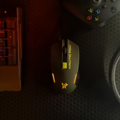 Image of Arctic Fox Wired USB Gaming Mouse with Breathing Lights and DPI Upto 3600 (Forest Olive)