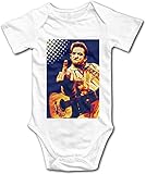 Material: 100% algodón Johnny Cash Baby Boys Girls Onesies Body de Manga Corta