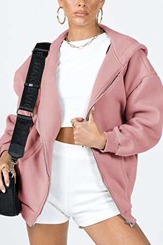 Image of PRETTYGARDEN Women's Fall Zip Up Hoodies Sweatshirts