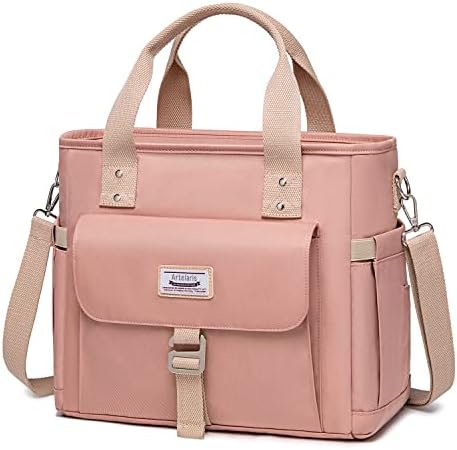 Artelaris Lunch Bag for Women, Large Lunch Box Tote for Work, Adult Insulated Leakproof Cooler Bag with Side Pocket & Adjustable Shoulder Strap Lunch Purse,Lunchbag, Lunchbox for Picnic Hiking