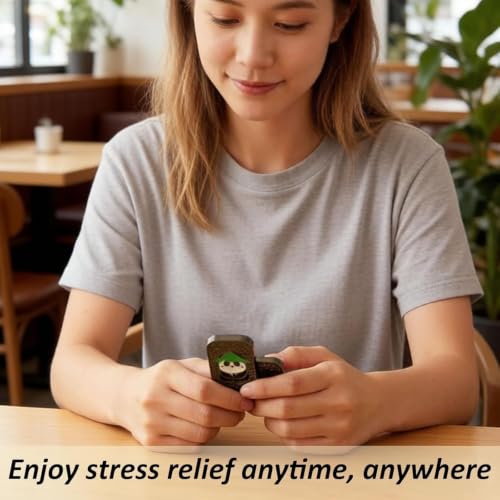 Image of Stress Relief Toys for Adults | Alloy Metal Fidget Toy for Anxiety and Focus Enhancement | Professional Office Desk Stress Relief Device for Study, Work, Travel and Relaxation (Panda Theme)