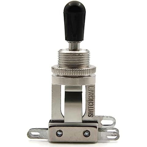 Switchcraft 3-Way Short Toggle Switch with Genuine Switchcraft Tip (Black) Cover