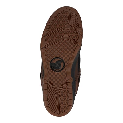 DVS Men's Skate Shoe, Brown/Black/Gold, 104