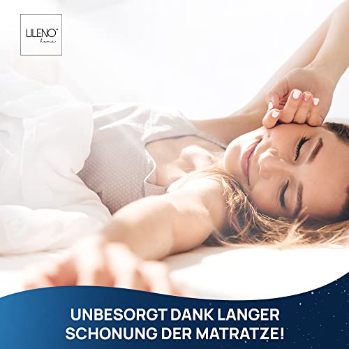LILENO HOME Matratzenunterlage 90x200 cm - Lattenrost Matratzenschoner mit Noppen - Noppen Antirutschmatte für Matratze und Boxspringbett - Antirutsch Lattenrostschoner durch Matratzen Unterleger