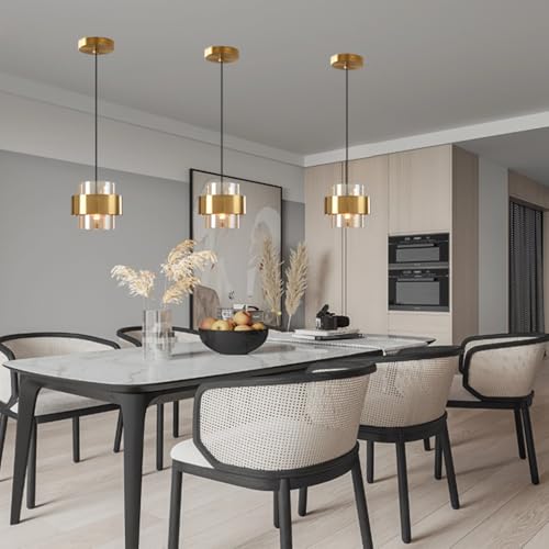 Lámpara colgante creativa para techos altos con cristal decorativo 4