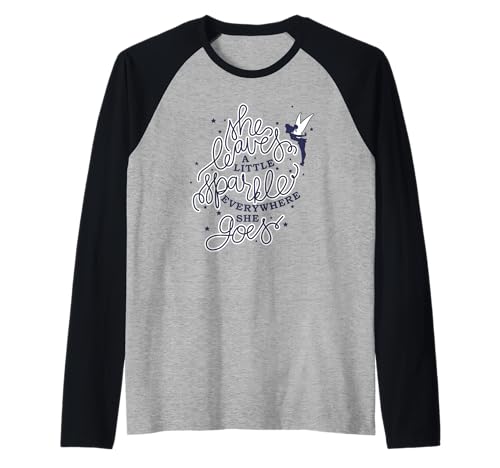 Haut Raglan Fée Clochette Disney Peter Pan Sparkle T-shirt Femme