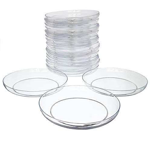 11" Clear plastic saucer plant drip tray