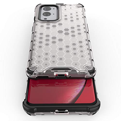 Image of Glasgow | for OnePlus 9 Pro Honeycomb Pattern Back Case Cover for OnePlus 9 Pro - Transparent